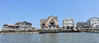 Beachfront home with heated pool