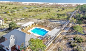 Outdoor pool - La Maison Bleue @ Cape San Blas (Port St. Joe)
