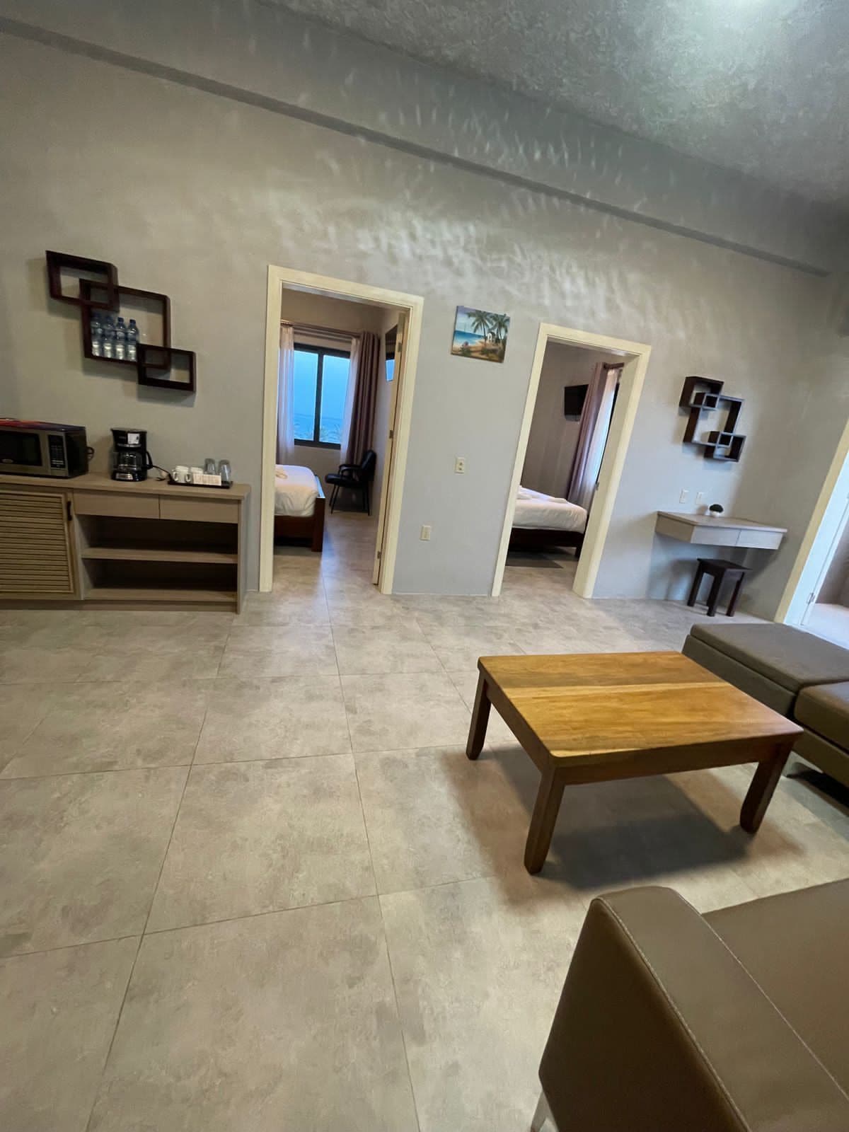 master sea view room | living area | flat-screen tv