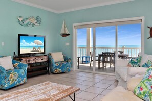 獨棟房屋, 多張床 (Villa del Sol) | 起居區