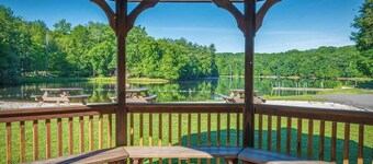 Lake Adjacent Home w/ Hot Tub, Game Room, Boats, Fenced Yard