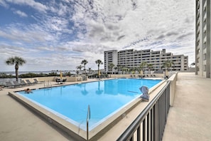 A heated pool