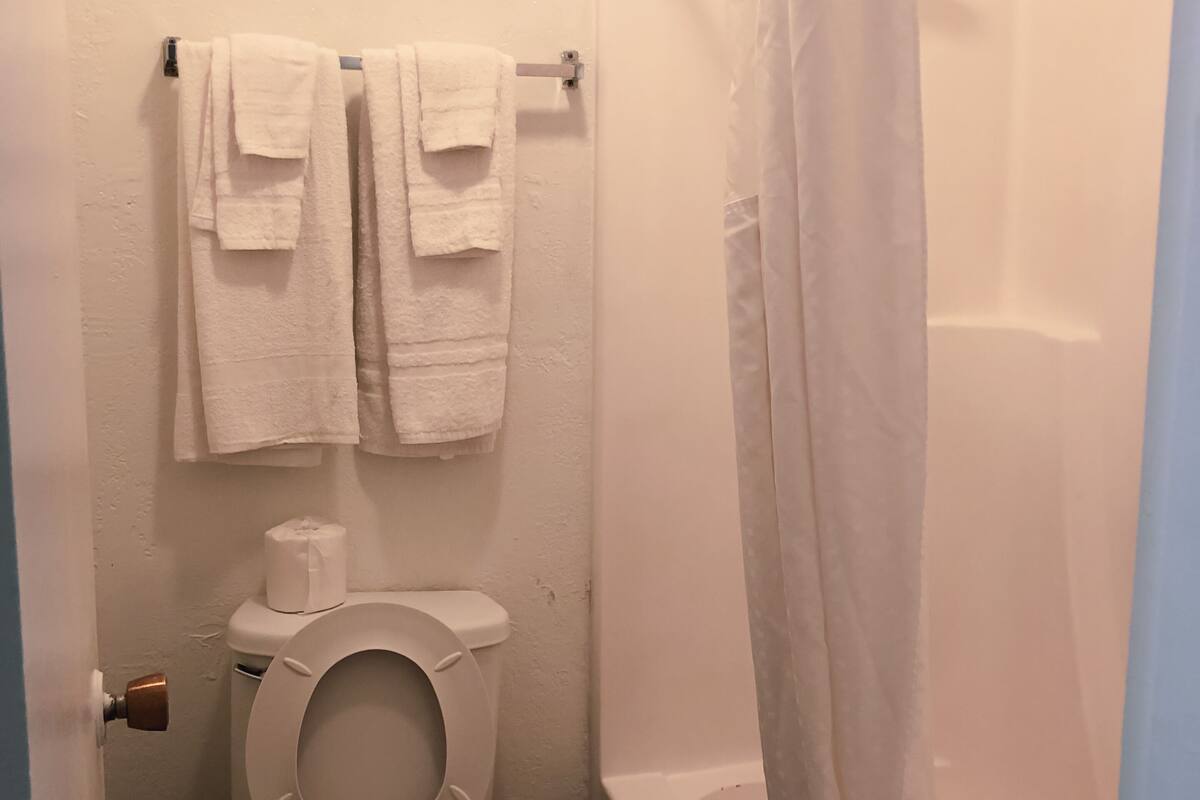 standard double room | bathroom | towels