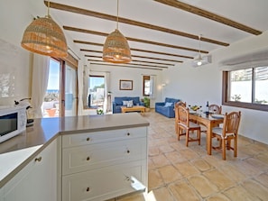 Interior - Stunning private villa for 7 guests with WIFI, A/C, private pool, TV, terrace and pets allowed (Benissa)