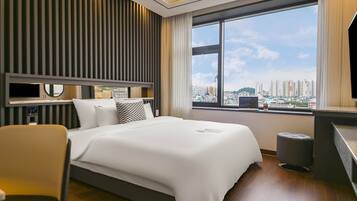 Phòng đôi Deluxe | Bộ trải giường bằng vải cotton Ai Cập, bộ đồ giường cao cấp