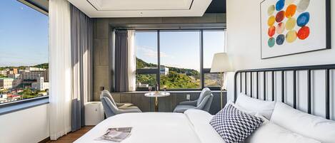 Habitación doble panorámica | Sábanas de algodón egipcio, ropa de cama de alta calidad y edredón