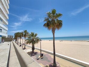 On the beach