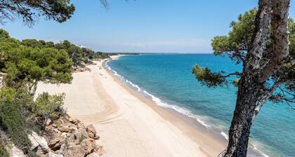 Dream vacations sea front with the family