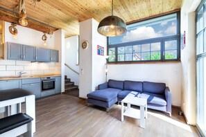 Fernseher, Kamin