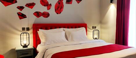 Ruby Suite | Premium bedding, memory foam beds, minibar, free WiFi