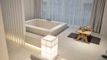 Main Double Timber Spa Room (Randomly selected)