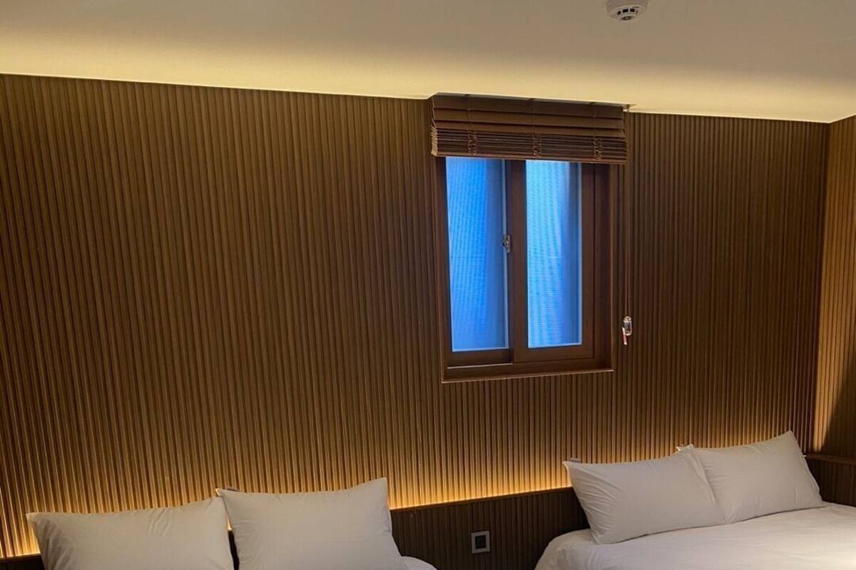 Blackout curtains, iron/ironing board (on request), free WiFi