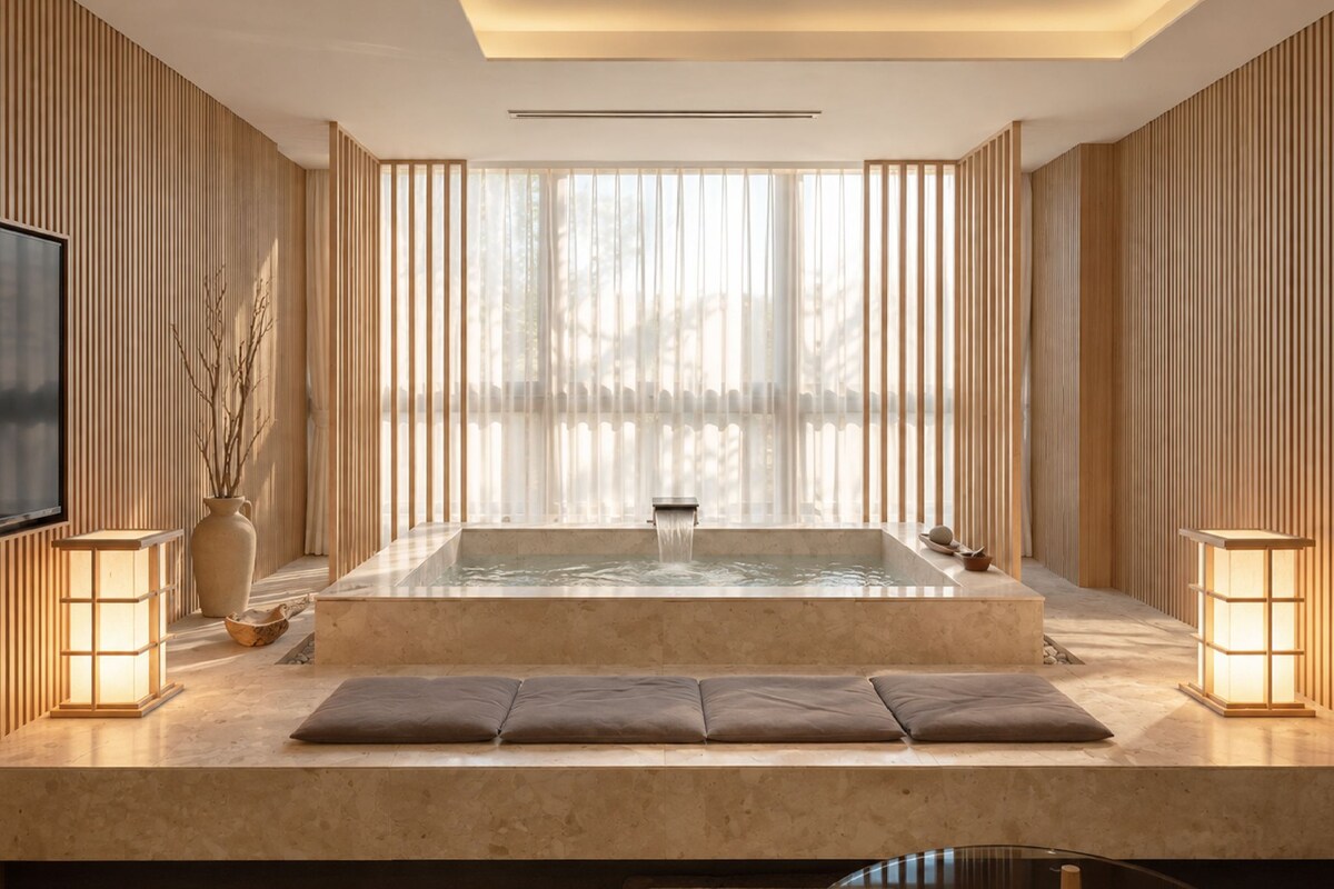 Annex Private Spa Suite | Blackout drapes, iron/ironing board (on request), WiFi (free)