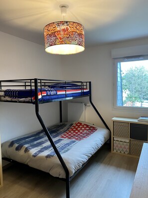 2 chambres, draps fournis