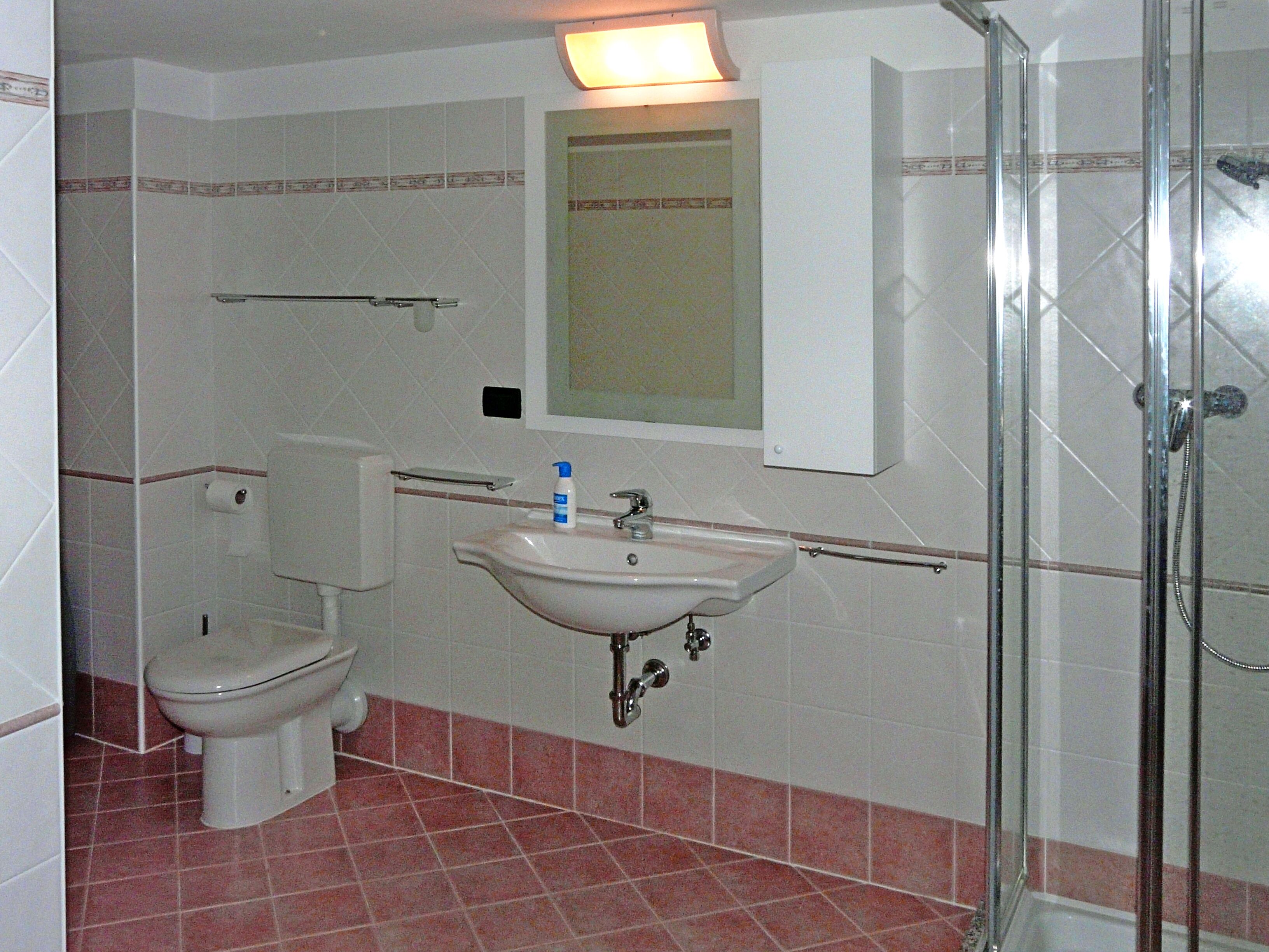 Dusche, Haartrockner, Bidet, Handtücher