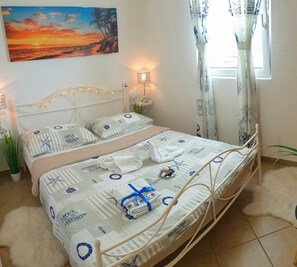 Apartment, Multiple Beds | 2 bedrooms, iron/ironing board, free WiFi, bed sheets - A1- apt With Terrace, Just 3 min Walk to the Beach (Rogoznica)