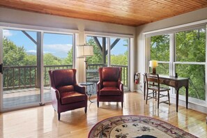 TV, fireplace, table football, ping pong