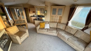 Living room - Modern 3-bed Static Caravan in Aberporth (Cardigan)