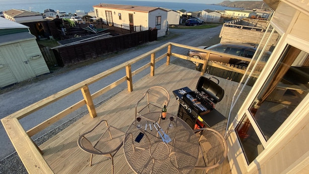 Balcony - Modern 3-bed Static Caravan in Aberporth (Cardigan)