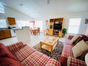 Ferienhaus, 3 Schlafzimmer | Wohnzimmer