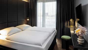 Standardzimmer | Allergikerbettwaren, Zimmersafe, Verdunkelungsvorhänge