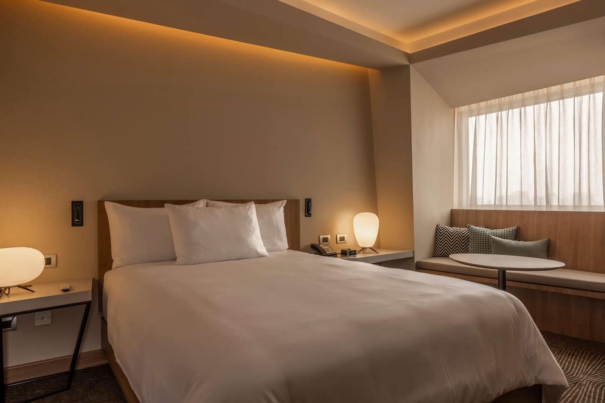 Chambre, 1 grand lit, vue ville