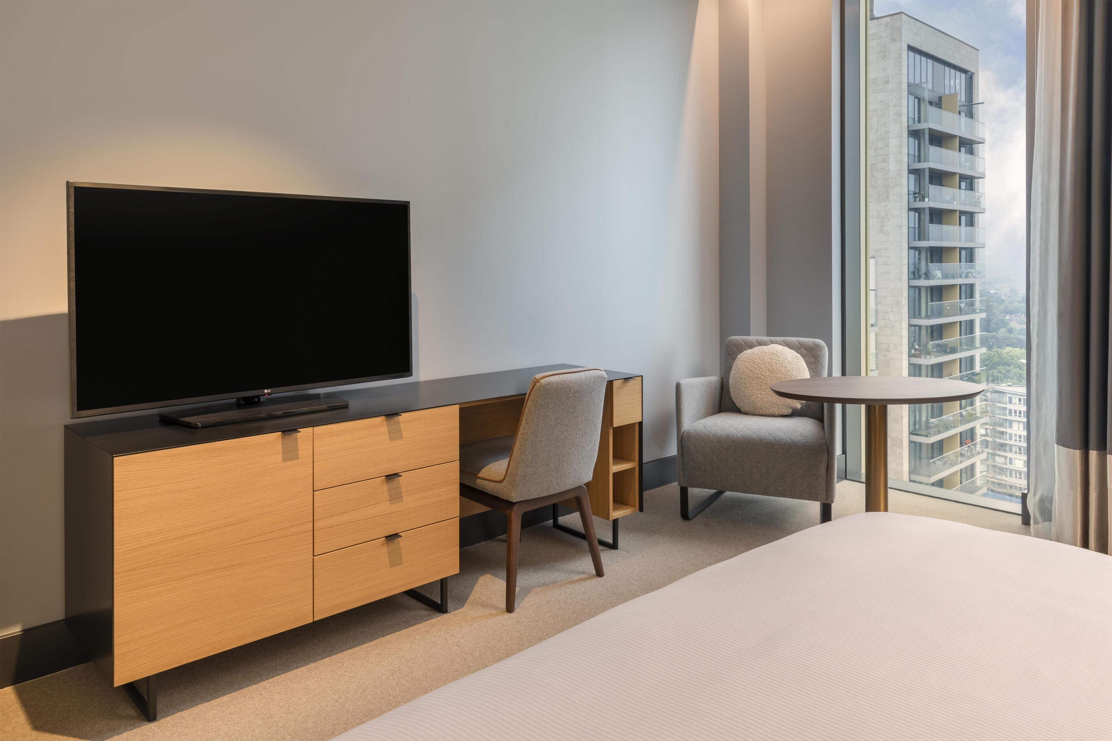 Family Suite, 1 King Bed, Connecting Rooms | Egyptian cotton sheets, premium bedding, down comforters, in-room safe