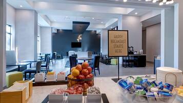 Free daily buffet breakfast