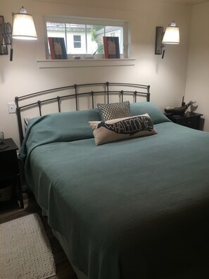 2 bedrooms, iron/ironing board, travel crib, WiFi