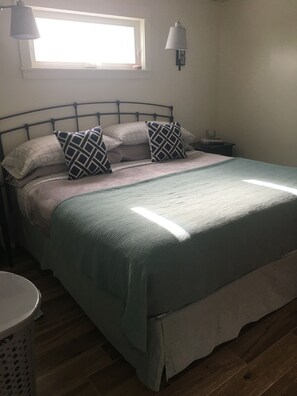 2 bedrooms, iron/ironing board, travel crib, WiFi