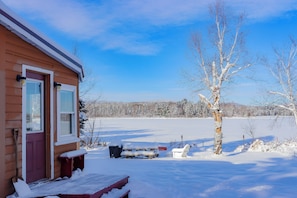 Property grounds - Cozy Haley Pond Waterfront Cottage in Downtown Rangeley (Rangeley)