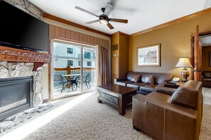 TV, fireplace, DVD player