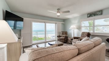 Smart TV, DVD player, books