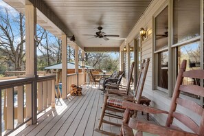 Terrace/patio - Walk-In Norfork River Access! 6 Acres with Amazing Views and Total Privacy! (Norfork)