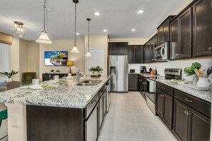 Microwave, oven, stovetop, dishwasher