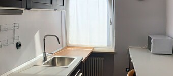A-New Appart./Studio 1p NORTH, for 2-4-6 people, 700 m from cable car AOSTA-PILA