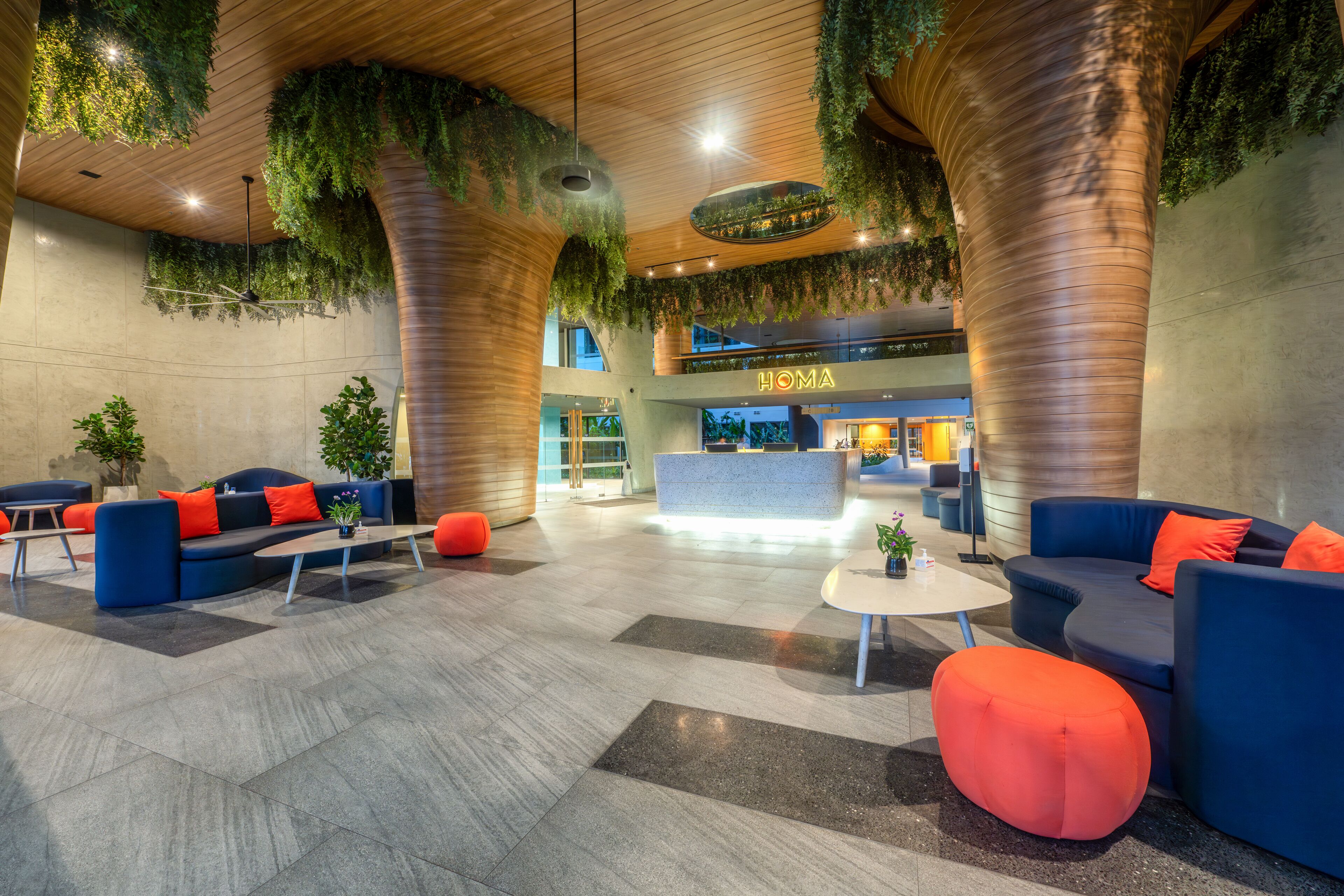 Sala de estar en el lobby