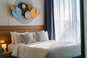 Family Apartment, 2 Bedrooms, Balcony + Free Coworking Space | Zimmersafe, individuell dekoriert, individuell eingerichtet