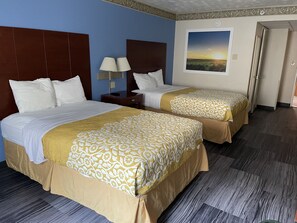 Basic Double or Twin Room | Premium bedding, memory-foam beds, desk, laptop workspace - The Royal Inn & Suites (Akron)
