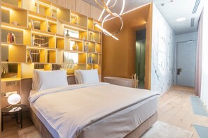 Senior Double Room | Pillow-top beds, minibar, in-room safe, blackout curtains - The Veil (Astana)