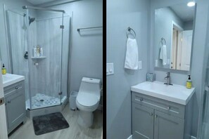 Towels, soap, toilet paper