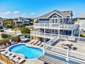 A heated pool - Corolla Coastin | 740 ft to the beach | Private Pool, Hot Tub (Corolla)