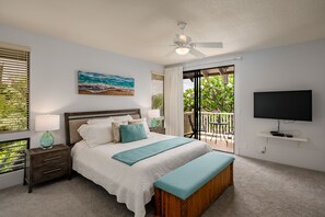 3 bedrooms, desk, iron/ironing board, travel cot