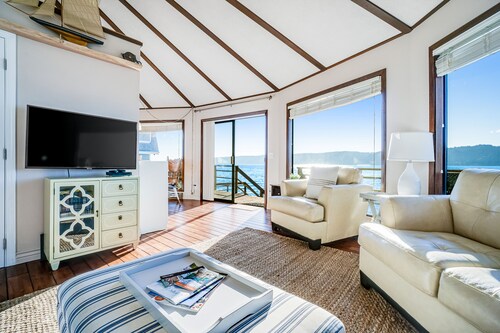 Waterfront home on Hood Canal with stunning view, deck, water access, & firepit