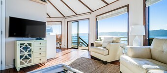 Waterfront home on Hood Canal with stunning view, deck, water access, & firepit