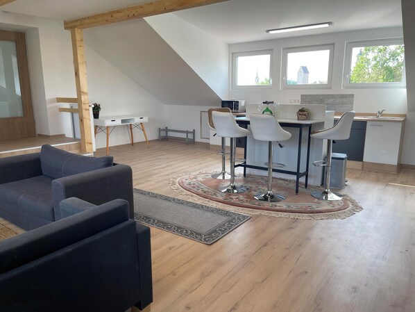 Interior - Apartment Promedklinik 3 near Main River with with offer of wellness massages on site (Volkach)