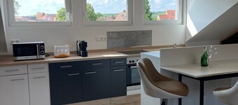 Apartment Promedklinik 3 near Main River with with offer of wellness massages on site