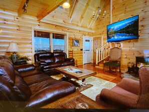 TV, fireplace, DVD player