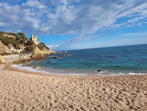 En la playa 