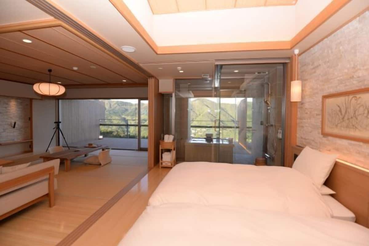 1 chambre, literie de qualité, couette en duvet, coffre-fort